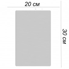 Металлическая пластина 20х30 серебро глянцевое + ПЕЧАТЬ