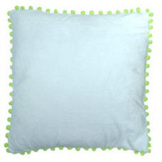 Подушка ультрамягкая 40х40 белая с зеленым кантом + ПЕЧАТЬ