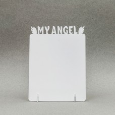 Рамка металлическая Мой ангел+ ПЕЧАТЬ