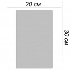 Металлическая пластина 20х30 серебро сатин + ПЕЧАТЬ